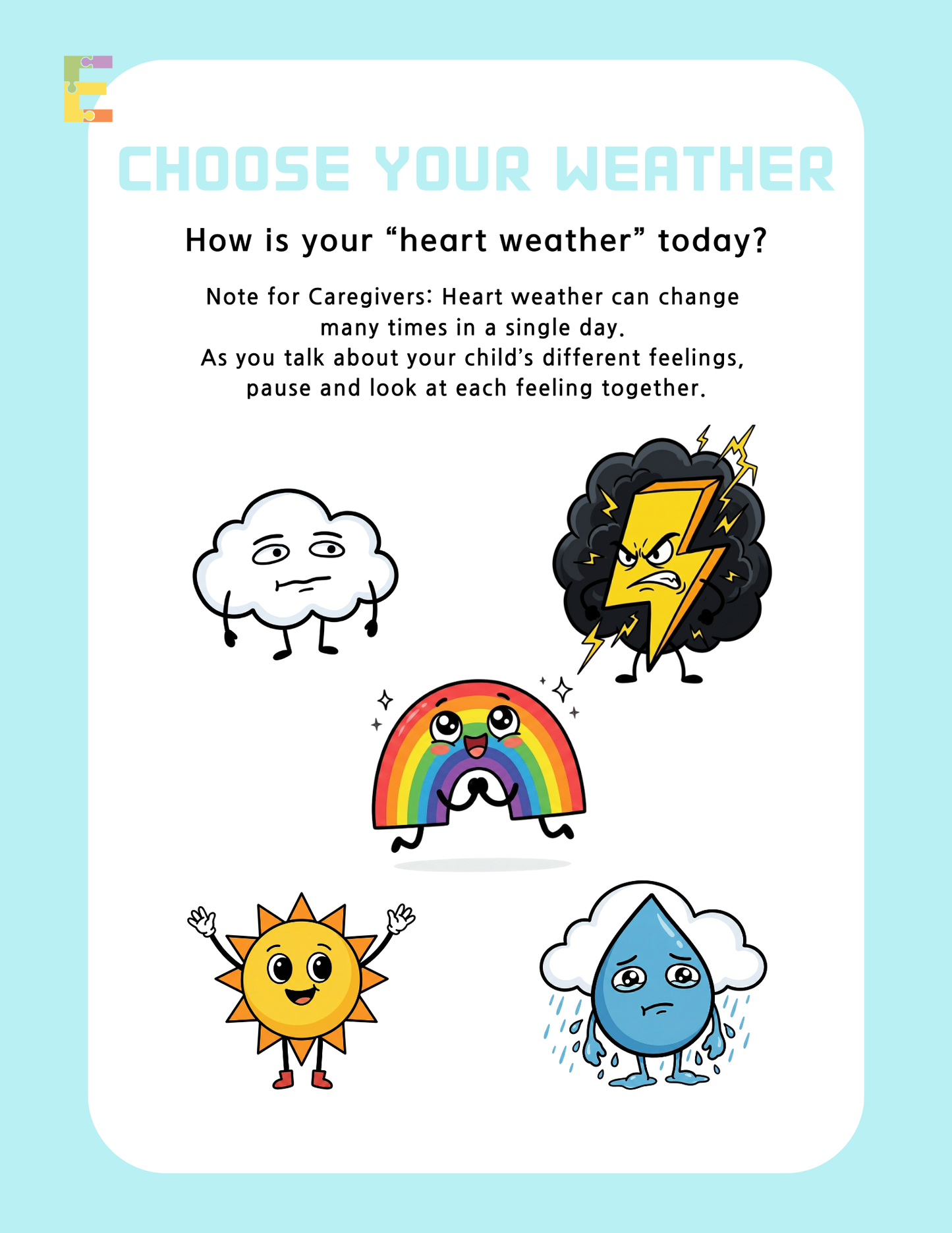 3-4yrs Daily Emotion Workbook | Emotional Regulation and Problem Solving Worksheets