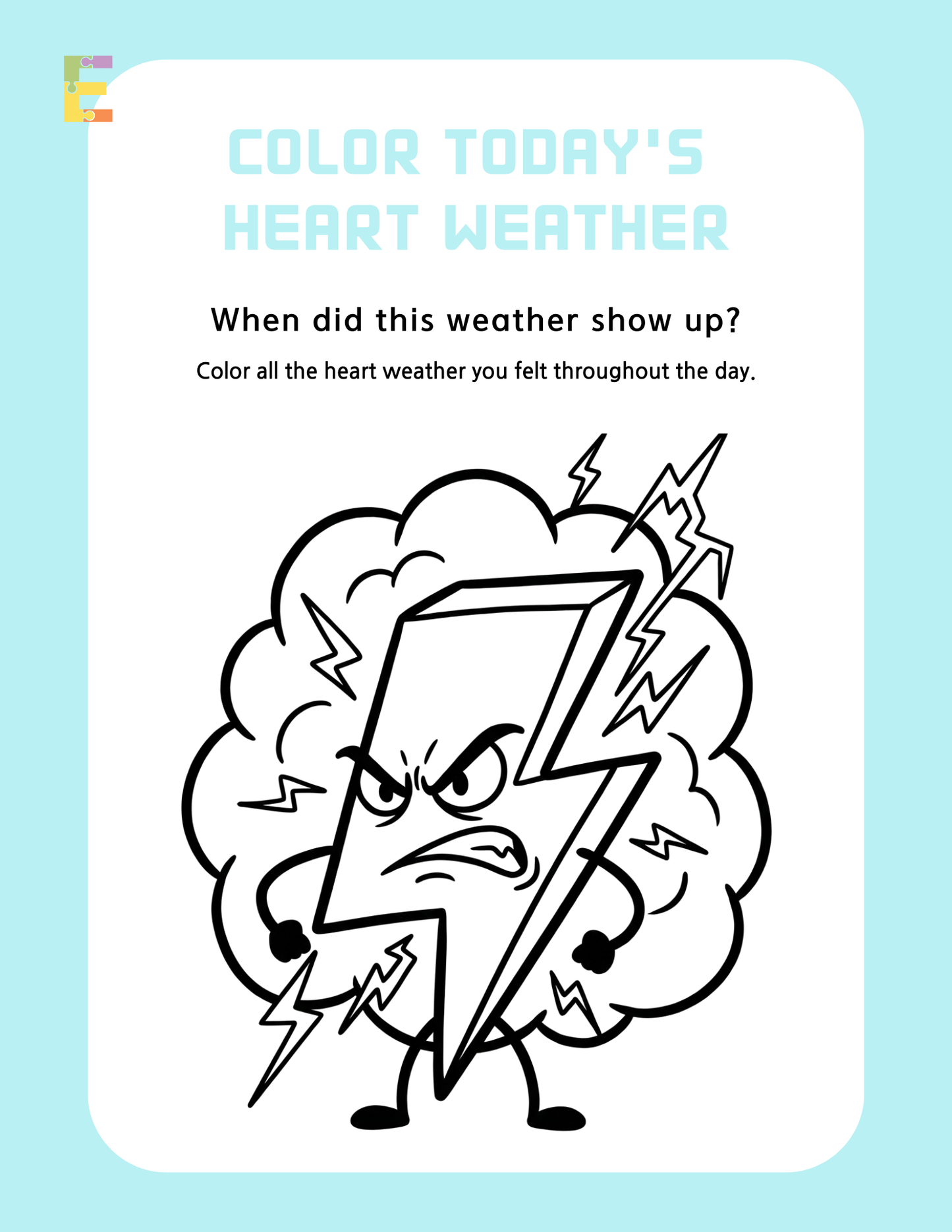 3-4yrs Daily Emotion Workbook | Emotional Regulation and Problem Solving Worksheets