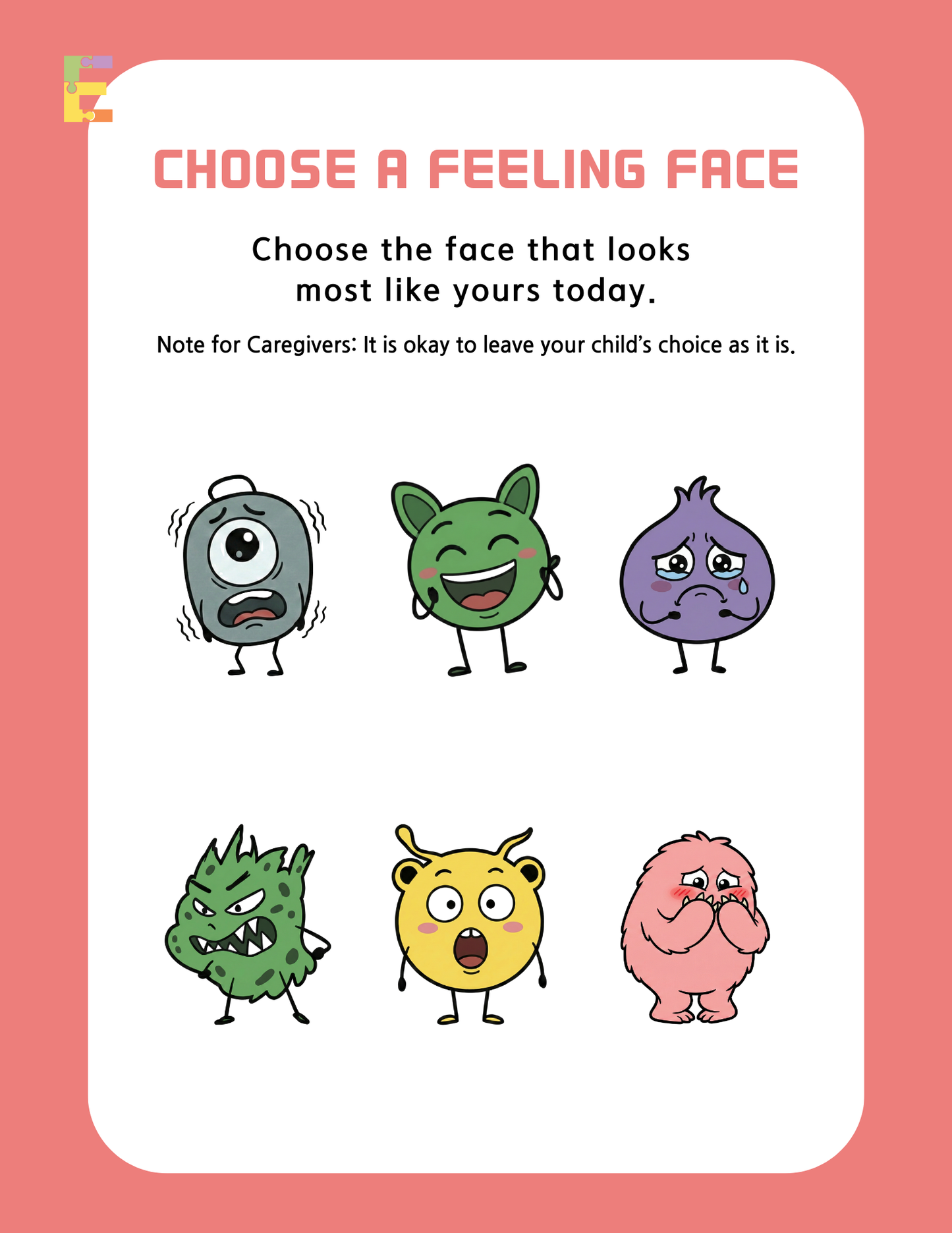3-4yrs Daily Emotion Workbook | Emotional Regulation and Problem Solving Worksheets