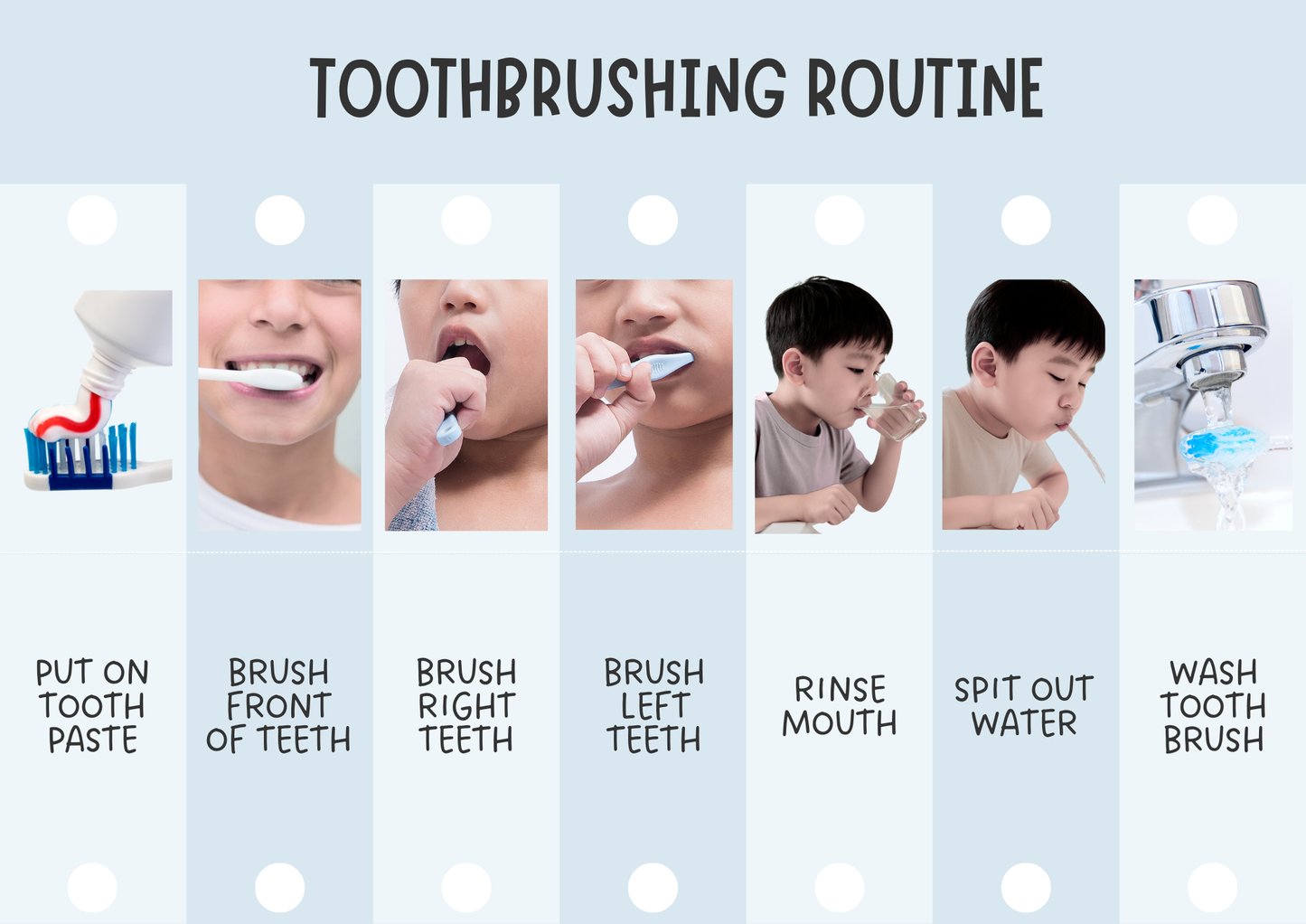 Bathroom & Toothbrushing Visual Checklist