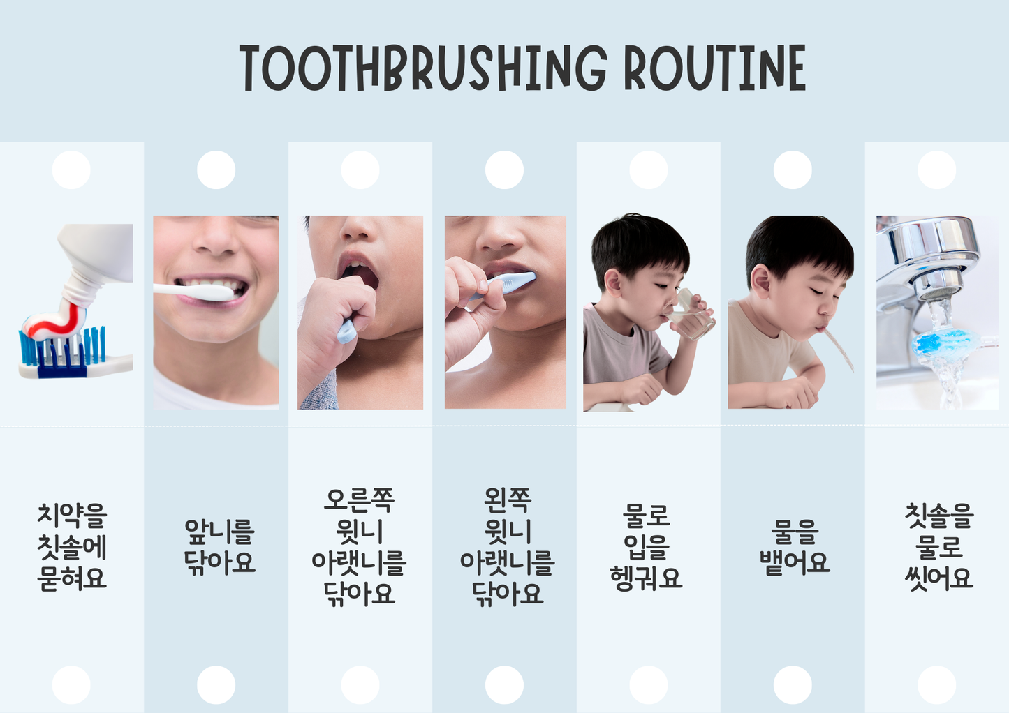 Bathroom & Toothbrushing Visual Checklist