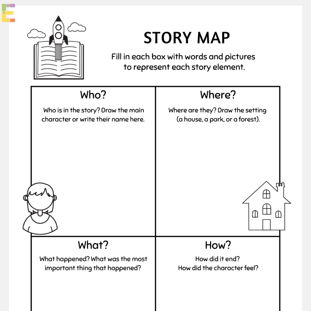 우리 아이 문해력을 키워주는 'Story Map' 활동지 (국문/영문)