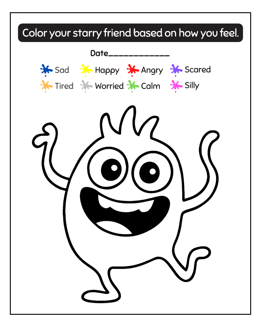 Feeling Monster: Everyday Emotion Coloring Book for Kids - Everbloom Path - Parent Coaching