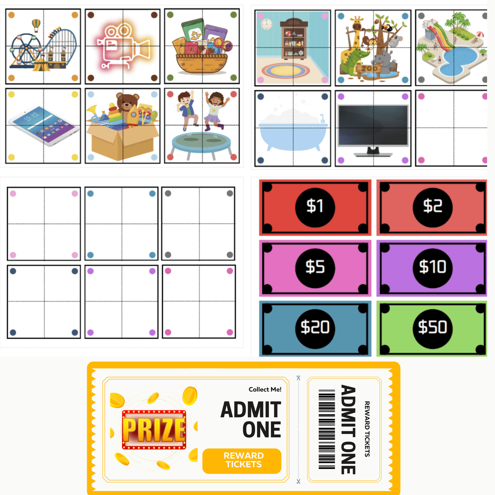 Token Economy: Tickets, Puzzles, Fake Money - Everbloom Path - Parent Coaching
